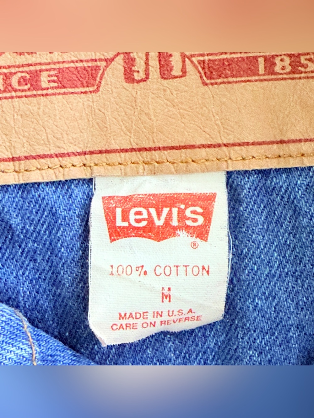 Vintage 80s Levi’s Long Denim Duster Long Coat Western Ranch Chore Jacket Ranch - Picture 11 of 15